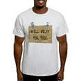 thumbnail image 1 of CafePress - WILL BELAY FOR FOOD Light T Shirt - Men's Classic Graphic T-Shirt, 1 of 4