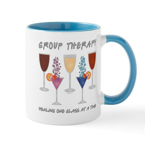 CafePress - WINE Mug - 11 oz Ceramic Mug - Novelty Coffee Tea Cup