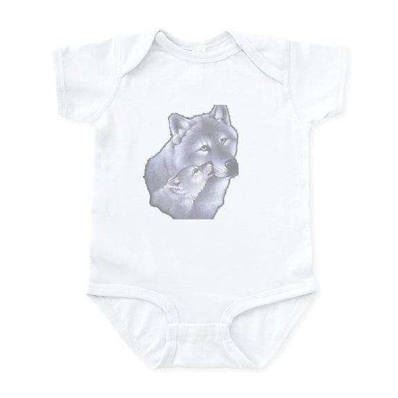 CafePress - WOLF Infant Creeper - Baby Light Bodysuit, Size Newborn - 24 Months
