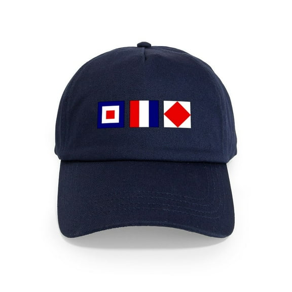 CafePress - WTF Nautical Signal Flags Cap - Adjustable 100% Brushed Unisex Casual Cotton Baseball Cap, Beige, 1