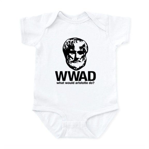 CafePress - WWAD Waht Would Aristotle Do? Infant Bodysuit - Baby Light Bodysuit, Size Newborn - 24 Months