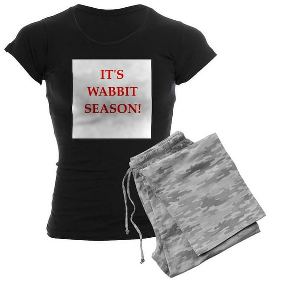 CafePress - Wabbit Season - Women's Dark Pajamas