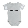 thumbnail image 1 of CafePress - Wait What - Cute Infant Baby Football Bodysuit, 1 of 3