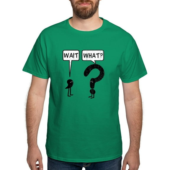 CafePress - Wait, What? Dark T Shirt - Men's Classic Graphic Cotton T-Shirt
