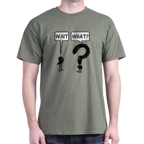 CafePress - Wait, What? Dark T Shirt - Men's Classic Graphic Cotton T-Shirt