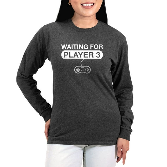 CafePress - Waiting For Player 3 Long Sleeve T Shirt - Women's Long Sleeve Graphic Tee Casual Fit