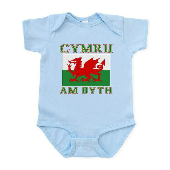 CafePress - Wales For Ever Infant Bodysuit - Baby Light Bodysuit, Size Newborn - 24 Months