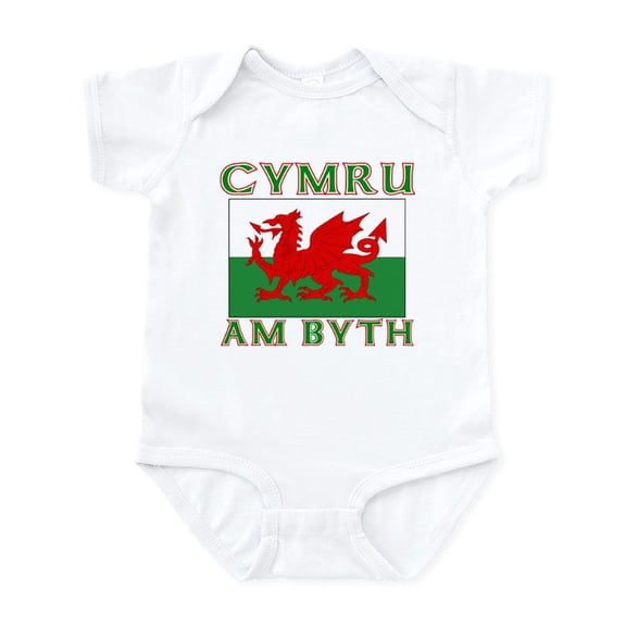 CafePress - Wales For Ever Infant Bodysuit - Baby Light Bodysuit, Size Newborn - 24 Months