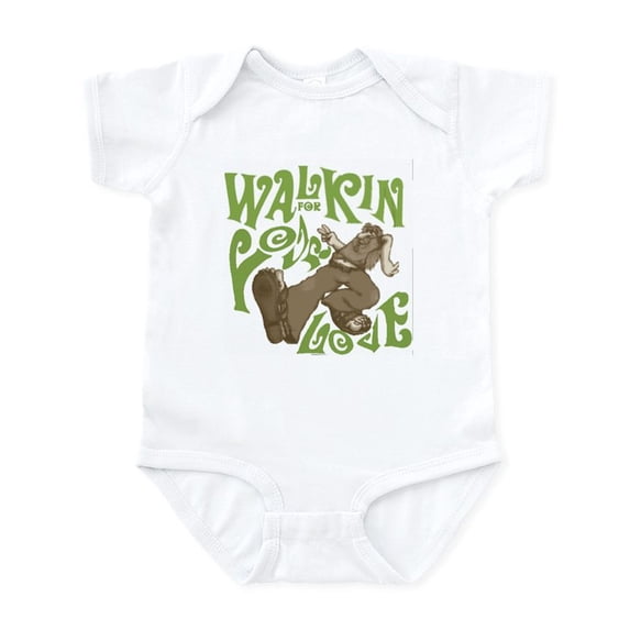 CafePress - Walkin Body Suit - Baby Light Bodysuit, Size Newborn - 24 Months