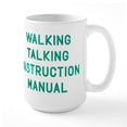 thumbnail image 1 of CafePress - Walking Talking Instructional Manual Large Mug - 15 oz Ceramic Large White Novelty Mug, 1 of 6