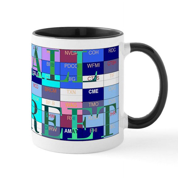 CafePress - Wall Street Mug - 11 oz Ceramic Mug - Novelty Coffee Tea Cup