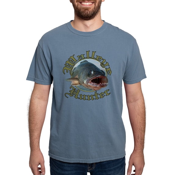 CafePress - Walleye Hunter 3 Men's Comfort Colors® T Shirt - Mens Comfort Colors Shirt