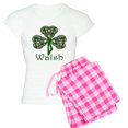 thumbnail image 1 of CafePress - Walsh Shamrock Women's Light Pajamas - Women's Short Sleeve Print T-Shirt and Pants Light Cotton Pajama Set, 1 of 7