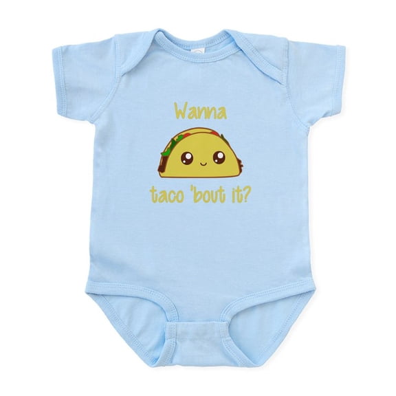 CafePress - Wanna Taco 'Bout It? Body Suit - Baby Light Bodysuit, Size Newborn - 24 Months