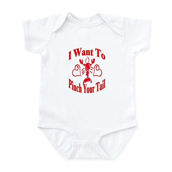 CafePress - Want To Pinch Yor Tail Infant Bodysuit - Baby Light Bodysuit, Size Newborn - 24 Months