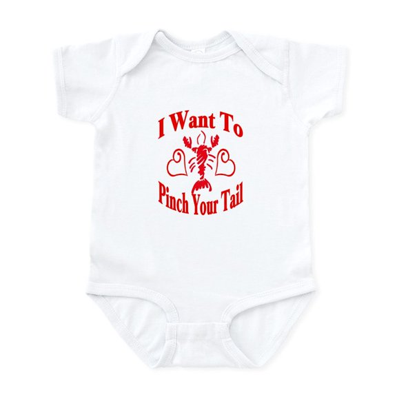 CafePress - Want To Pinch Yor Tail Infant Bodysuit - Baby Light Bodysuit, Size Newborn - 24 Months