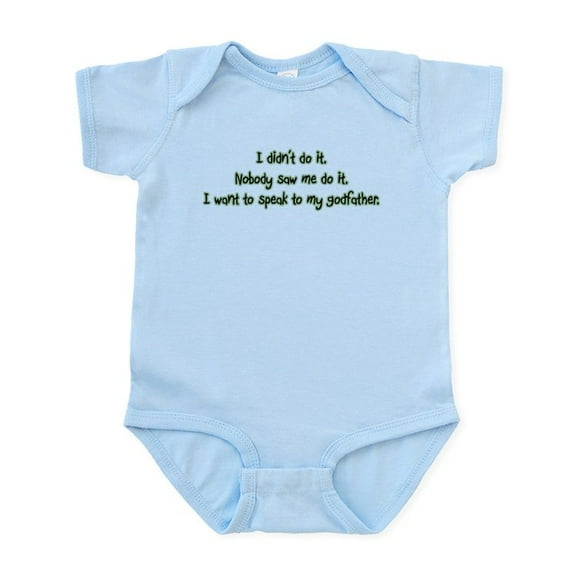 CafePress - Want To Speak To My Godfather Infant Bodysuit - Baby Light Bodysuit, Size Newborn - 24 Months