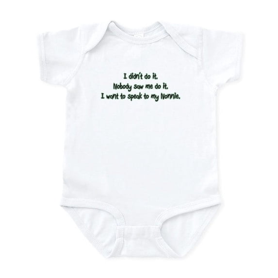 CafePress - Want To Speak To Nonnie Infant Bodysuit - Baby Light Bodysuit, Size Newborn - 24 Months