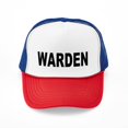 thumbnail image 1 of CafePress - Warden - Adjustable Unisex Printed Trucker Hat with Mesh Back, 1 of 10