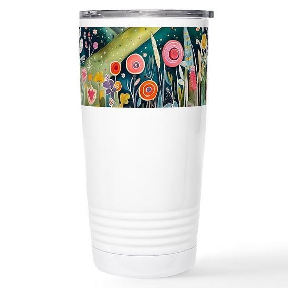 CafePress - Warm Spring Night Mugs - Insulated Stainless Steel Travel Tumbler 20 oz.
