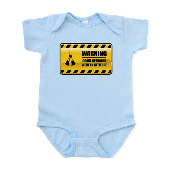 CafePress - Warning Crane Operator Infant Bodysuit - Baby Light Bodysuit, Size Newborn - 24 Months
