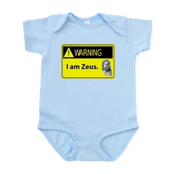 CafePress - Warning: I Am Zeus Infant Bodysuit - Baby Light Bodysuit, Size Newborn - 24 Months