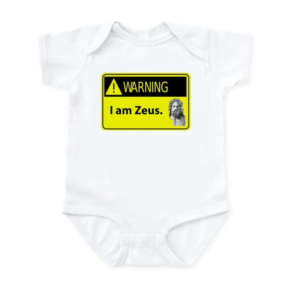 CafePress - Warning: I Am Zeus Infant Bodysuit - Baby Light Bodysuit, Size Newborn - 24 Months