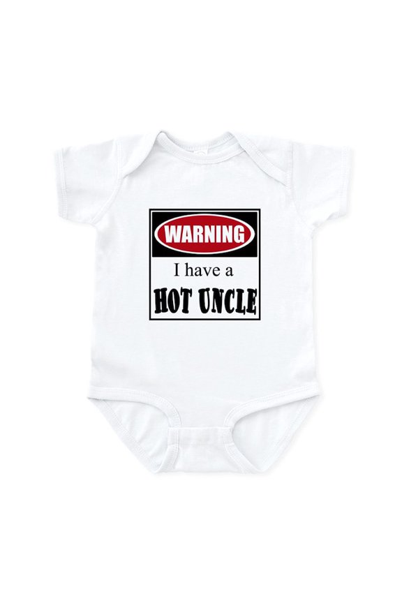 - Warning I Have A Hot Uncle Baby Infant Bodysuit - Baby Light Bodysuit, Size Newborn - 24 Months