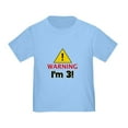 thumbnail image 1 of CafePress - Warning I'm 3 Toddler T Shirt - Cute Toddler T-Shirt, 100% Cotton, 1 of 4