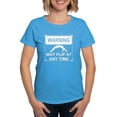 thumbnail image 1 of CafePress - Warning May Flip Gymnastics T Shirt - Women's Traditional Fit Dark T-Shirt, 1 of 4