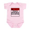 thumbnail image 1 of CafePress - Warning Police Officers Daughter Body Suit - Baby Light Bodysuit, Size Newborn - 24 Months, 1 of 4