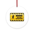thumbnail image 1 of CafePress - Warning Tuba Player -  Round Wood Ornament 4", 1 of 2
