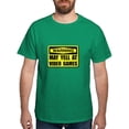 thumbnail image 1 of CafePress - Warning Yell At Video Games T Shirt - Men's Classic Graphic Cotton T-Shirt, 1 of 4