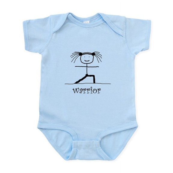 CafePress - Warrior Yoga Pose: Infant Bodysuit - Baby Light Bodysuit, Size Newborn - 24 Months