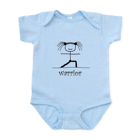 CafePress - Warrior Yoga Pose: Infant Bodysuit - Baby Light Bodysuit, Size Newborn - 24 Months