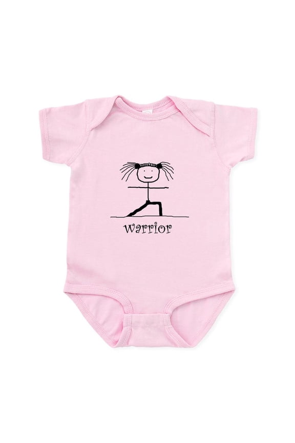 - Warrior Yoga Pose: Infant Bodysuit - Baby Light Bodysuit, Size Newborn - 24 Months