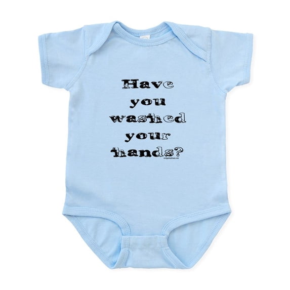 CafePress - Washedhands Body Suit - Baby Light Bodysuit, Size Newborn - 24 Months