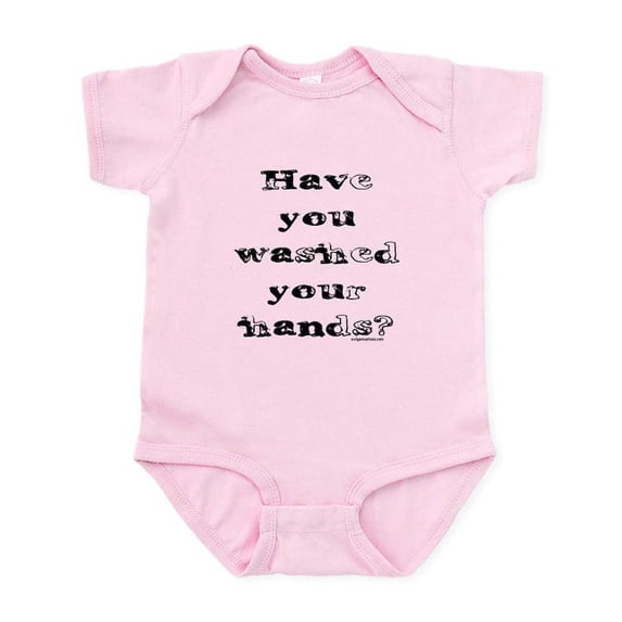 CafePress - Washedhands Body Suit - Baby Light Bodysuit, Size Newborn - 24 Months