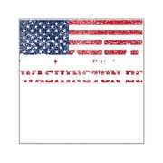 CafePress - Washington DC American Flag Skyline Sticker - Square Sticker 3" x 3"