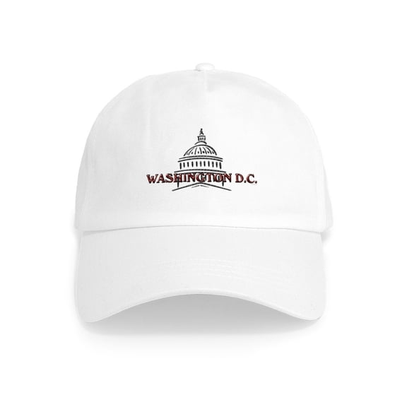 CafePress - Washington DC Cap - Adjustable 100% Brushed Unisex Casual Cotton Baseball Cap, Beige, 1