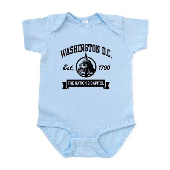 CafePress - Washington DC Infant Bodysuit - Baby Light Bodysuit, Size Newborn - 24 Months