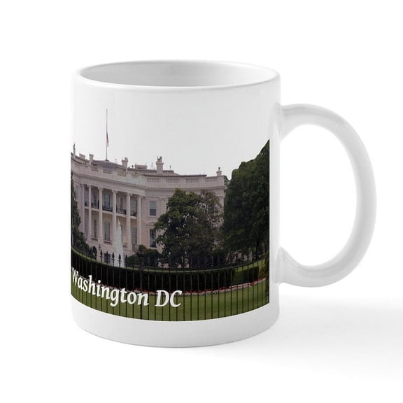 CafePress - Washington DC Mug - 11 oz Ceramic Mug - Novelty Coffee Tea Cup