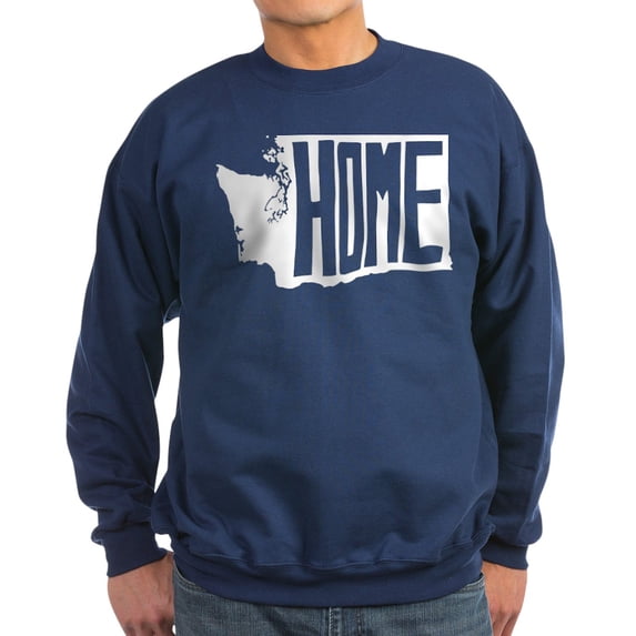 CafePress - Washington Home Sweatshirt (Dark) - Classic Crew Neck Sweatshirt
