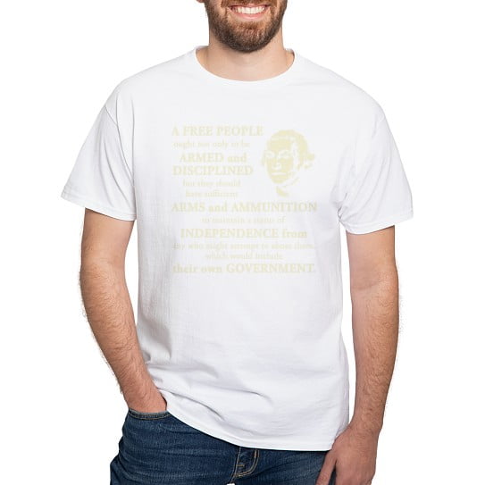 CafePress - Washington Quote A Free People Dark T Shirt - Men's Classic Cotton T-Shirts