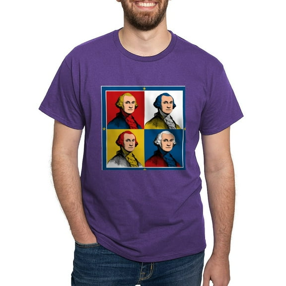 CafePress - Washington Warhol T Shirt - Men's Classic Graphic Cotton T-Shirt