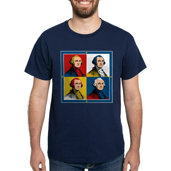 CafePress - Washington Warhol T Shirt - Men's Classic Graphic Cotton T-Shirt