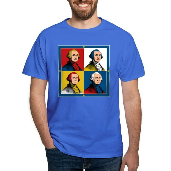CafePress - Washington Warhol T Shirt - Men's Classic Graphic Cotton T-Shirt