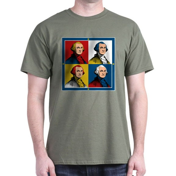 CafePress - Washington Warhol T Shirt - Men's Classic Graphic Cotton T-Shirt