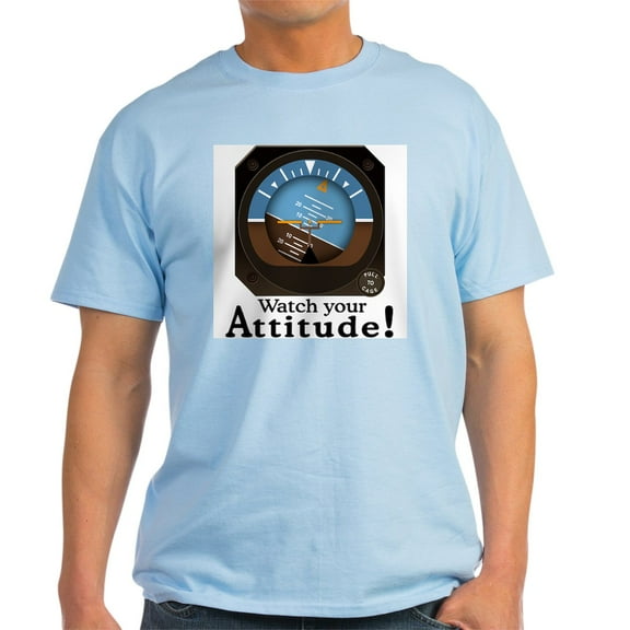 CafePress - Watch Your Attitude Light T Shirt - Men's Classic Graphic T-Shirt