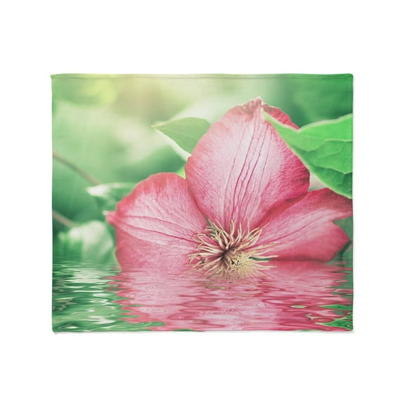 CafePress - Water Flower Throw Blanket - Soft Fleece Throw Blanket, 50"x60" for All Ages